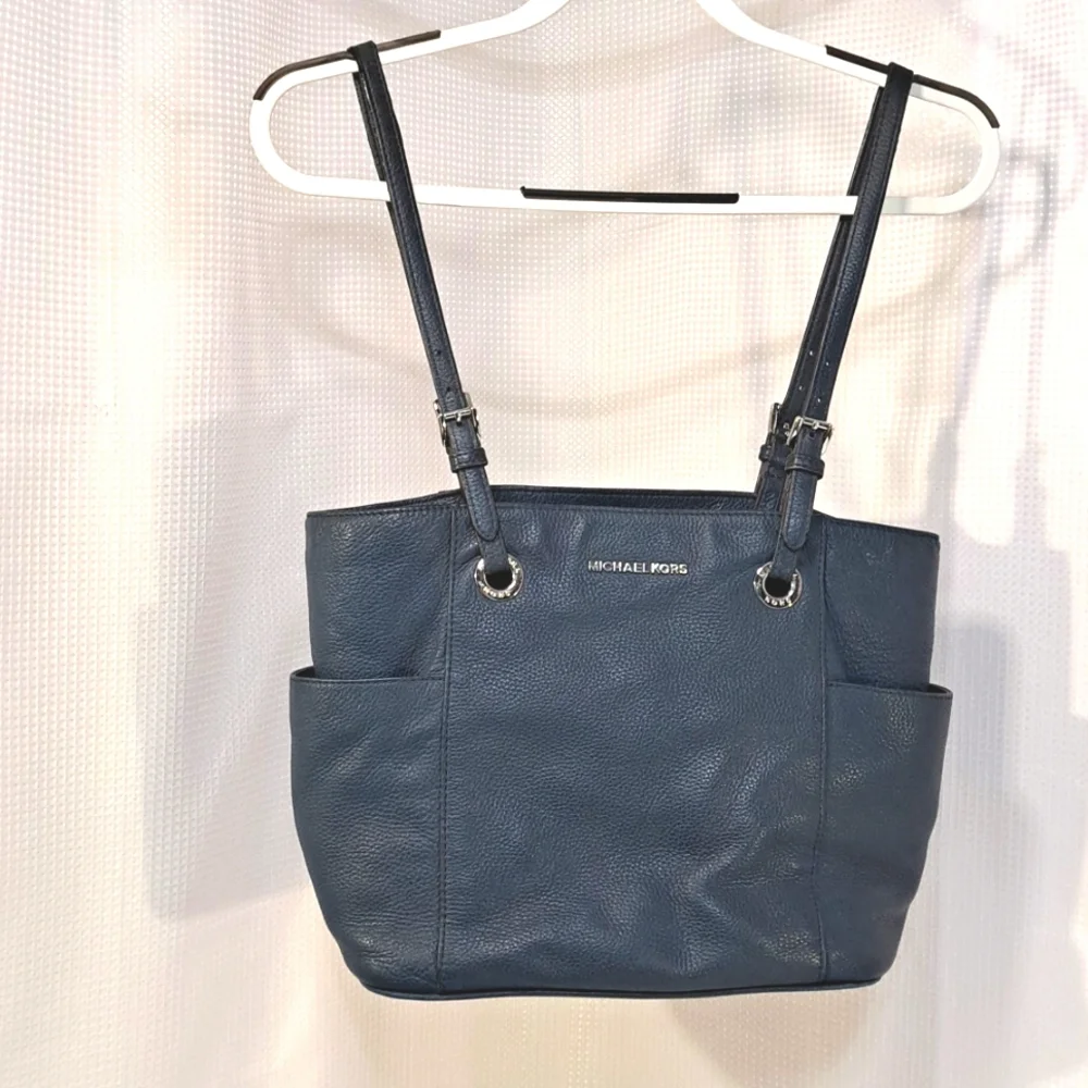 Michael Kors- Authentic Navy Leather Bag